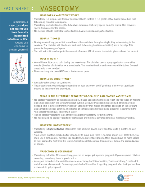 Resources - Direct Access Vasectomy